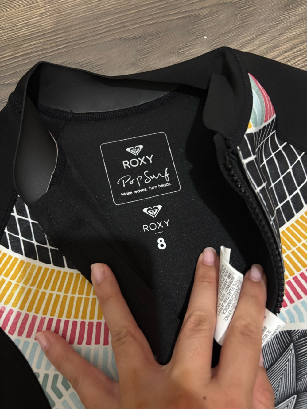 Roxy Women’s Pop Surf Full Zip Cheeky Wetsuit 8 - Picture 2 of 6